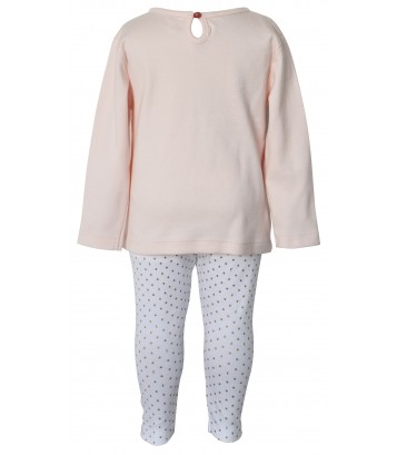 PYJAMA FILLE 2 PIECES ROSE 2/8 ANS Sucre Orge