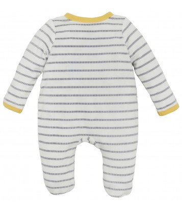 PYJAMA BEBE RAYE GRIS/ECRU Sucre Orge