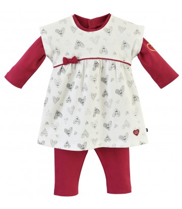 ENSEMBLE T SHIRT ROBE ET LEGGING BOREAL Sucre Orge