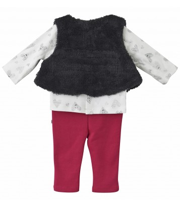 ENSEMBLE 3 PIECES BEBE FILLE BALI Sucre Orge