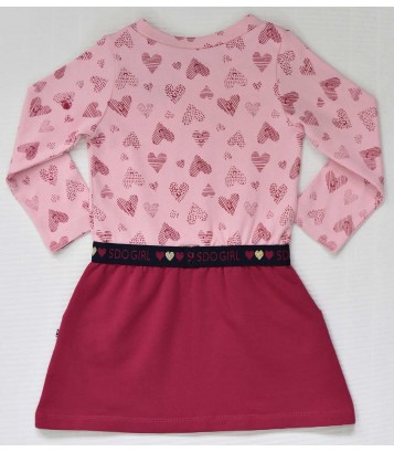 ROBE CŒURS BALBINA 3/10 ANS Sucre Orge