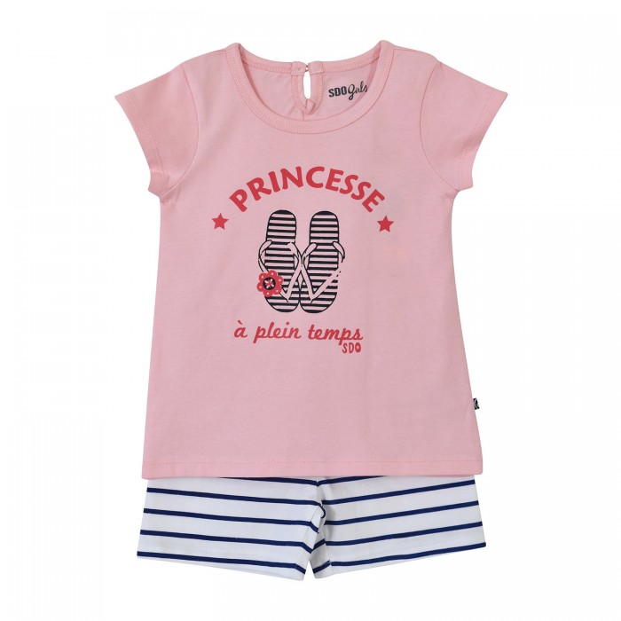 PYJAMA ETE FILLE EUNICE PYJAMA PARTY 0 2ANS Bebe Sucre d Orge