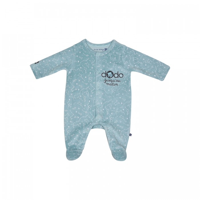 DORS BIEN MAURIZIO VELOURS RASE OUVERTURE DEVANT Pyjamas dors bien grenouilleres VETEMENTS 0 2 ANS Bebe Sucre d Orge