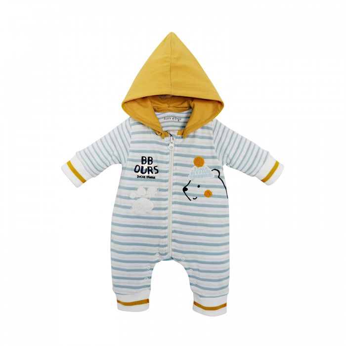 COMBINAISON RAYEE GARCON BEBE OURS Salopettes Combinaisons bebe VETEMENTS 0 2 ANS Bebe Sucre d Orge
