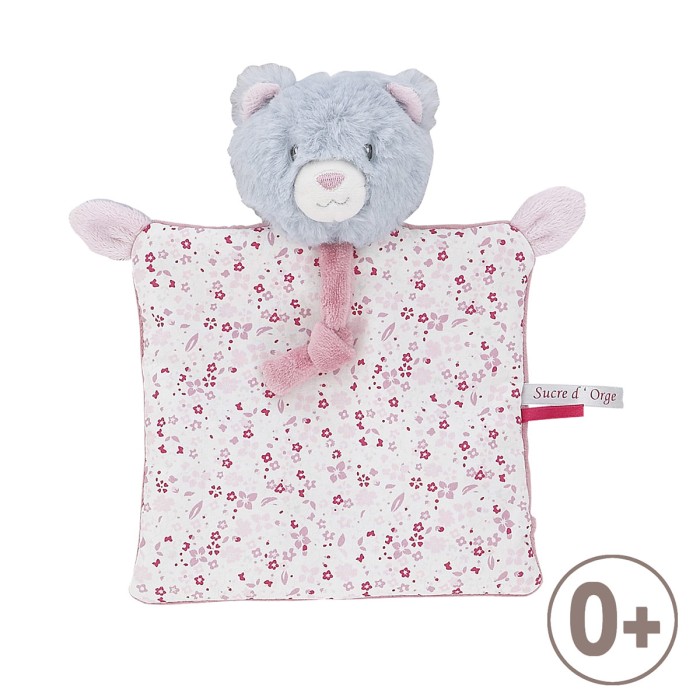 Tetinou Chat Rose Doudou Porte Sucette Doudou Attache Tetine Sos Doudou Doudou Perdu Sucre D Orge Bebe Sucre D Orge