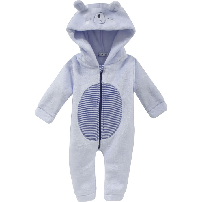 Surpyjama Bleu Ciel Robes De Chambre Bebe Vetement Bebe Bebe Sucre D Orge