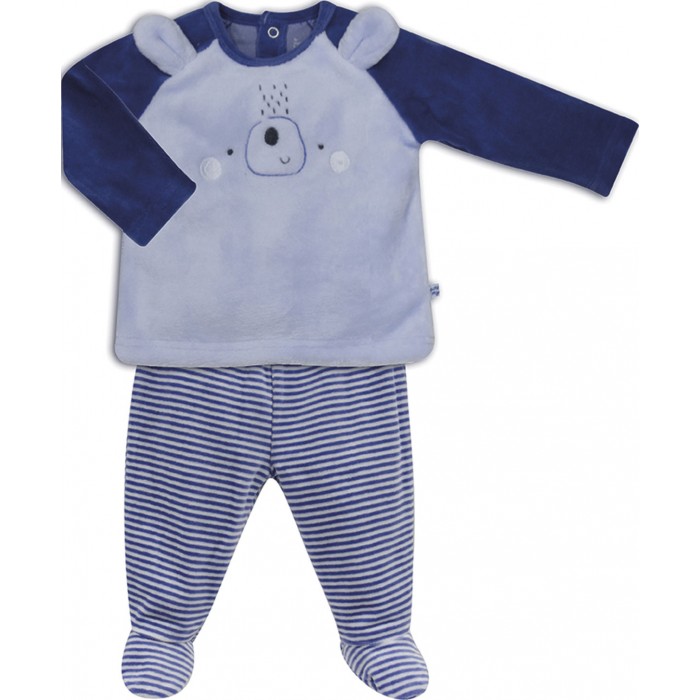 Pyjama Bebe 2 Pieces Bleu Pyjamas Enfant Vetement Bebe Bebe Sucre D Orge