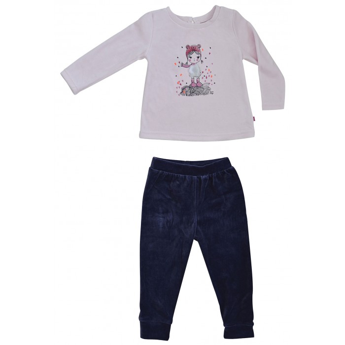 Surpyjama fille panda rose Sucre D'orge