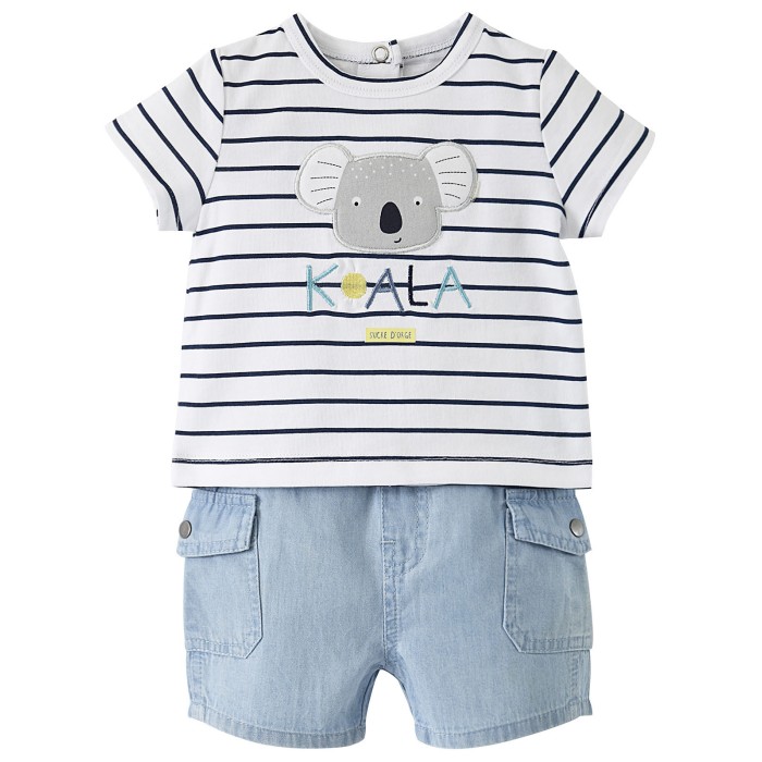 Ensemble Short Bebe Garcon 3 24 Mois Les Denim Jean S Vetement Bebe Bebe Sucre D Orge