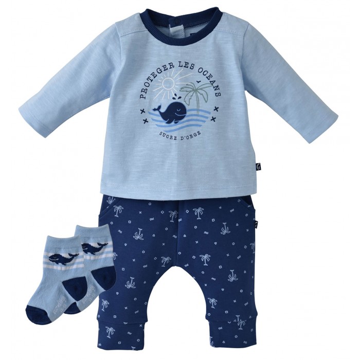 ENSEMBLE BEBE GARCON ÉTÉ COSTA - Vêtements, accessoires bébé bleus -  VÊTEMENT BÉBÉ : Bébé – Sucre d'Orge