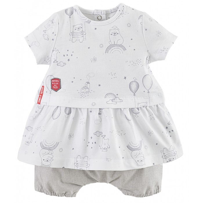 Ensemble Robe Et Bloomer Bebe Fille Les Naturels Vetement Bebe Bebe Sucre D Orge