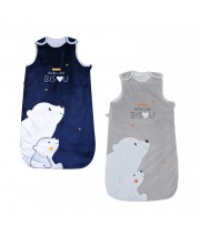 GIGOTEUSE 0/6M ELIAM VELOURS DOUX SANS MANCHES OUVERURE INTEGRALE