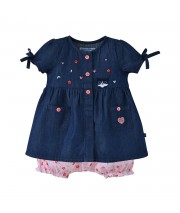 ROBE EN JEAN BLOOMER ELEA Sucre Orge