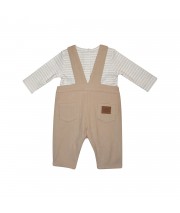 TEE SHIRT SALOPETTE IVY VELOURS COTELE LONG BEBE Sucre Orge