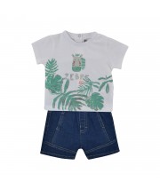 TEE SHIRT BERMUDA EN JEAN EDOUARD Sucre Orge