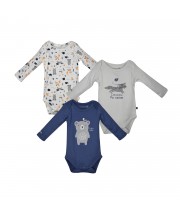 LOT 3 BODIES MANCHES LONGUES FLORENT Sucre Orge