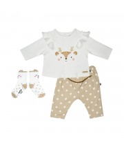 TSHIRT PANTALON CHAUSSETTES IVA MAILLE NAISSANCE Sucre Orge