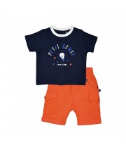 TEE SHIRT BERMUDA LILOUAN MAILLE FANTAISIE BEBE Sucre Orge