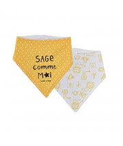 LOT DE 2 BAVOIRS BANDANAS ERVIN Sucre Orge