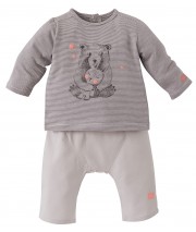 ENSEMBLE BÉBÉ GARÇON T SHIRT + PANTALON SUCRE D'ORGEON SUCRE D'ORGE