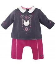 SWEAT + PANTALON BEBE FILLE FOLKLORE BABY Sucre Orge