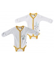 BODY NAISSANCE AVEC MOUFLES - LOT DE 2 - PREMA / 3 MOIS Sucre Orge