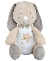 GRANDE PELUCHE RANGE PYJAMA LAPIN BEIGE Sucre Orge