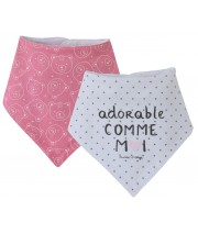 LOT DE 2 BAVOIRS BANDANA AMALIA Sucre Orge