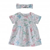 ROBE + BANDEAU EDELWEISS EN VOILE COTON 