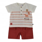 TEE SHIRT BERMUDA ROUGE EDMOND