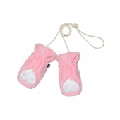 MOUFLES VELOURS DOUX ROSE FRELON 