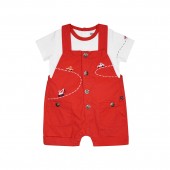 TEE SHIRT SALOPETTE GAUVAIN POPELINE COURT BEBE