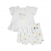 TEE SHIRT SHORT GLYCINE MANCHES COURTES BEBE