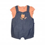 TEE SHIRT SALOPETTE GWENOLA COURT BEBE