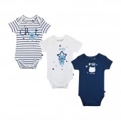 LOT DE 3 BODIES HIPPOLYTE MANCHES COURTES BEBE