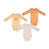 LOT DE 3 BODIES LOVAN MANCHES LONGUES BEBE