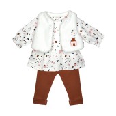 TUNIQUE PANTALON GILET SS MCHES FRANCETTE
