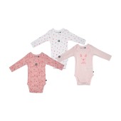 LOT DE 3 BODIES NAÏDA MANCHES LONGUES BEBE