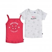 LOT DE 2 TEE SHIRTS FILLE ERMANDA