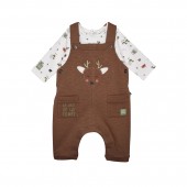 Ensemble Tshirt salopette longue en maille Pierre