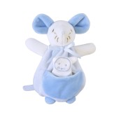 CAJOU DOUDOU MOUCHOIR SOURIS