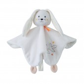 DOUDOU SOUPLE XL LAPIN ACCROCHE TETINE