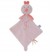 PETIT DOUDOU PLAT FLAMANT ROSE