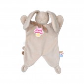 DOUMOU TETINOU XL LAPIN VELOURS DOUX BEIGE