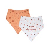LOT DE 2 BAVOIRS BANDANAS ORELL MAILLE