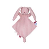 PETIT DOUMOU LAPIN VELOURS DOUX ROSE
