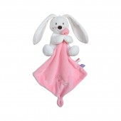 DOUDOU MOUCHOIR XL LAPIN VELOURS DOUX