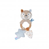 HOCHET D'EVEIL LOUP VELOURS DOUX