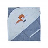 CAPE DE BAIN AVEC GANT MERWANE EPONGE AVEC GANT