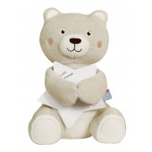 DOUDOU MESSAGE + SAC CADEAU BEIGE